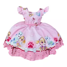 Vestido Infantil Patrulha Canina Sky Festas Princesas