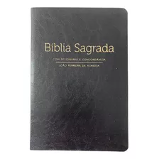Bíblia Letra Extra Gigante Almeida Revista E Corrigida Com Dicionário E Concordância Versão Arc Geográfica Preto
