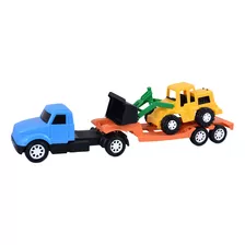 Caminhão Carreta Brinquedo Infantil Miniatura + Trator