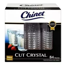 Vasos Desechables Chinet Tipo Cristal 414ml 84 Piezas