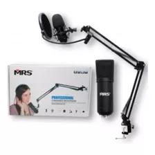 Mrs Mrs-6-bm-700 - Kit De Microfono Condensador Cardioide Color Negro