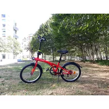 Bicicleta Plegable Roja Btwin Tilt 120