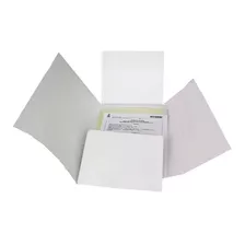  Carpeta Tapas Blanca 4 Alas Por Unidad Cartulina Oferta