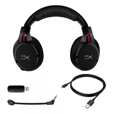 Auriculares Gamer Inalámbricos Hyperx Cloud Flight Hx-hscf Negro Con Luz Rojo Led