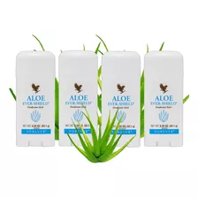 Kit 4 Desodorante Natural Aloe Vera Forever S Sais Alumínio 