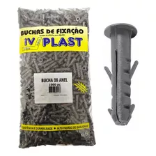 Bucha Sem Parafuso Com Aba Anel 8mm C/ 1000 Peças Ivplast