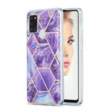 Carcasa Para Samsung Galaxy A21s, Diseño De Mármol