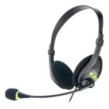 Fone Headset Microfone Ajustável P2 Duplo Gamer Estéreo Fio