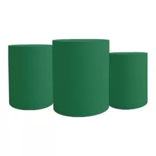 Trio Capas De Cilindros Verde Com Elástico Veste Fácil