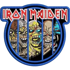 Parche Bordado Iron Maiden 8.5x7.5cm.. Metalero Rockero