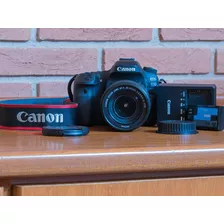 Câmera Canon Eos 80 D + Lente 18-135 Mm