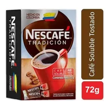 Nescafé Instantaneo Tradición 48 Sobres Cafe Colombiano