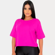 Camiseta Feminina T Shirt Cropped Blusinha 