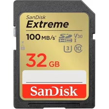Cartão De Memória Sandisk Sd Extreme 32gb 100mb/s Original