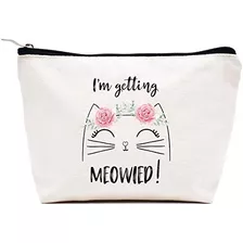 I Getting Meowied? Bolsa De Maquillaje Bolsa De Cosméticos 