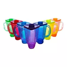 10 Vasos Para Licuachela Michelada Fiesta Neon