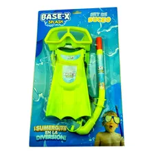 Set Buceo Completo Verano Antiparras Snorkel Patas Rana Sb