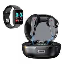 Audífonos Inalámbricos Auriculares Bluetooth Con Smartwatch