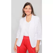 Blazer Broderie Brodery Mujer Civil Novia Boda Primavera