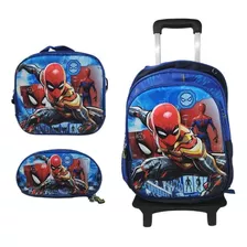 Tripack Mochila Escolar Para Niños Y Niñas Con Ruedas