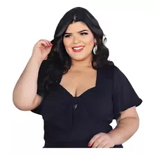 Roupas Femininas Plus Size Cropped Lindo E Confortavel 