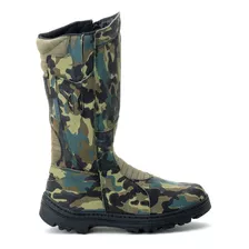 Bota Coturno Camuflado Militar Caça Pesca Anti Picadas 