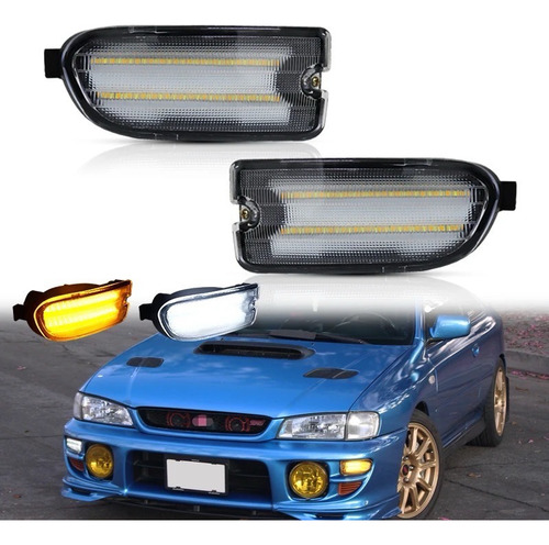 Par Intermitentes Led Dinmicos Parachoque Subaru Impreza Gc Foto 2