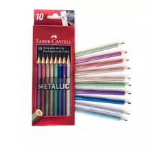 Lapis De Cor 10 Cores Metallic Faber-castell