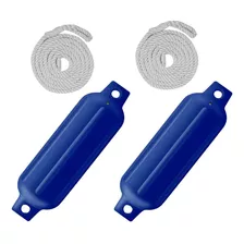 Guardabarros Inflables Para Barcos, Cuerda G3 Azul Blanco