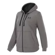 Chamarra Under Armour Fitness Rival Terry Mujer Gris