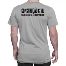 Camiseta Construção Civil Camisa Uniforme Reformas Poliéster
