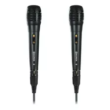 Microfone C/fio Dinâmicounidirecional Karaokê Mic-001hoopson Cor Preto