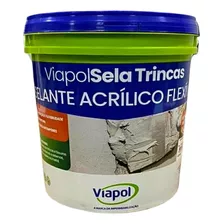 Selante Acrílico Flexível Sela Trincas 5 Kg Viapol