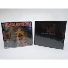 2 Cds - Iron Maiden, Ac/dc Black In Black 1980 - Lacrados