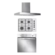 Combo Horno Empotrar Anafe 4 H Campana Inox - La Tentación