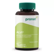 Alvi - Ajo, Nopal, Perejil (180 Tabs) Recubiertas - Pronat Sabor Sin Sabor