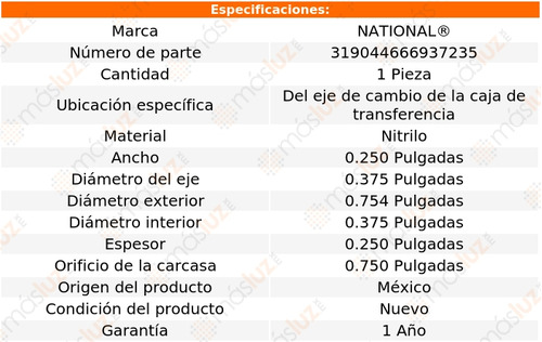 1- Retn Eje Caja Transferencia Axiom 2002/2004 National Foto 3