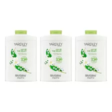 3 Talco Perfumado Yardley Lily Of The Valey 200g