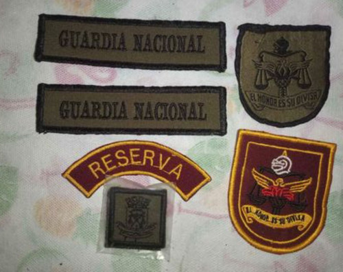 Juego De Parchos De La Guardia Nacional, Nuevos, Ref5