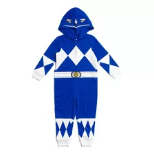 Power Rangers Blue Ranger Handdler Boys Strip Up Coverall 5t