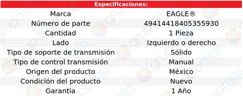 Soporte Trans Izq/der Eagle Bmw 323ci L6 2.5l 97 A 01 Foto 3