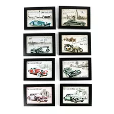 Cuadro Decorativo Homewell Bixbi7181 Carros De 21cm X 2cm Color Multicolor