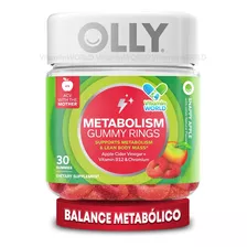 Olly Metabolism Gummy Rings Balance Y Metabolismo 30gomitas Sabor Manzana