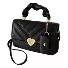 Bolso Bandolero Pequeño Corazón Con Monedero Elegante