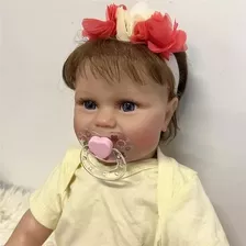 Boneca Realista Bebê Reborn Silicone Menina