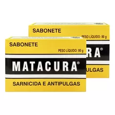 Kit 2un Sabonet Matacura Sarnicida E Anti-pulgas 80gr - Cães
