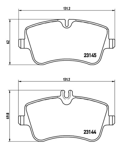 Balatas Brembo M Benz C-class W203 C 230 2006 Lm Del. Foto 2