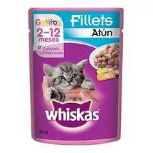 Whiskas Alimento Húmedo Gatitos Atún 85g X1 Sobre