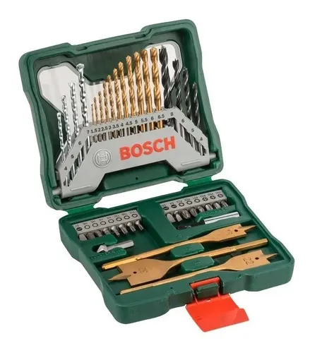 Set Kit De 40 Piezas Bosch Mechas Puntas Paleta Titanio Dgm