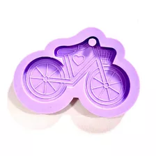 R608 Molde De Silicone Bicicleta Resina Chaveiro